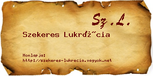 Szekeres Lukrécia névjegykártya
